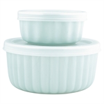 Alice pale blue ramekin med låg 2 stk. fra GreenGate - Tinashjem